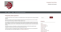 Desktop Screenshot of immigration-south-africa.com